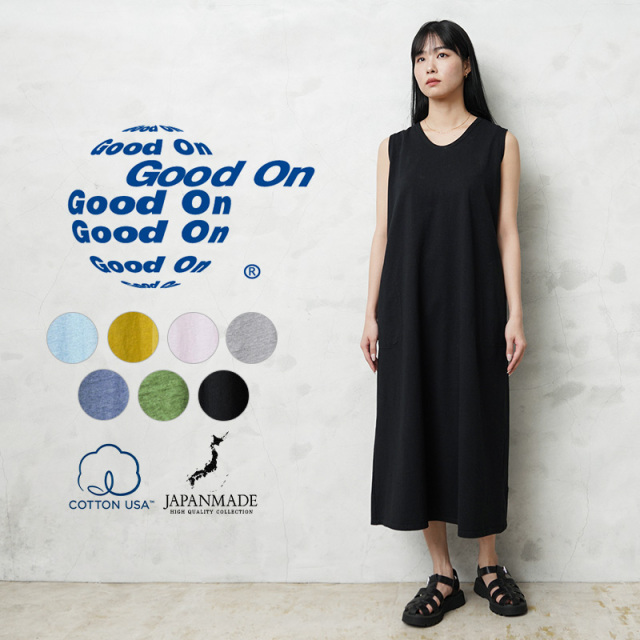 ★カートで割引対象品★【即日出荷対応】Good On グッドオン GOOP-1905 テントT ドレス ワンピース レディース 日本製【T】【Sx】