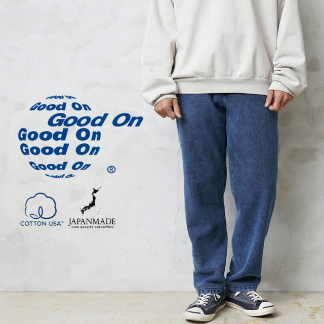★カートで割引対象品★【即日出荷対応】Good On グッドオン GOPT-2210IS ヘビースウェットパンツ INDIGO SHAVE 日本製【Sx】【T】