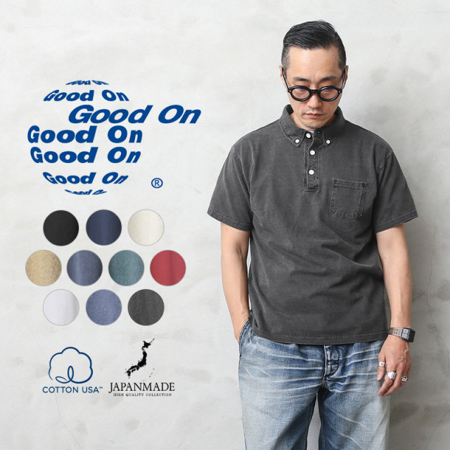 ★カートで割引対象品★【即日出荷対応】Good On グッドオン GOST-1103 S/S ポロシャツ 日本製【Sx】【T】