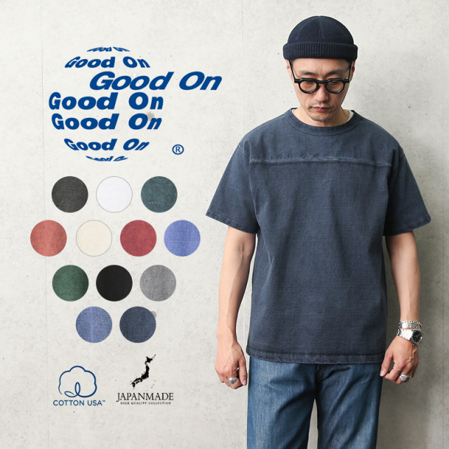 ◎Good On グッドオン GOST-1906 S/S ヘビー フットボールTシャツ 日本製【Sx】【T】