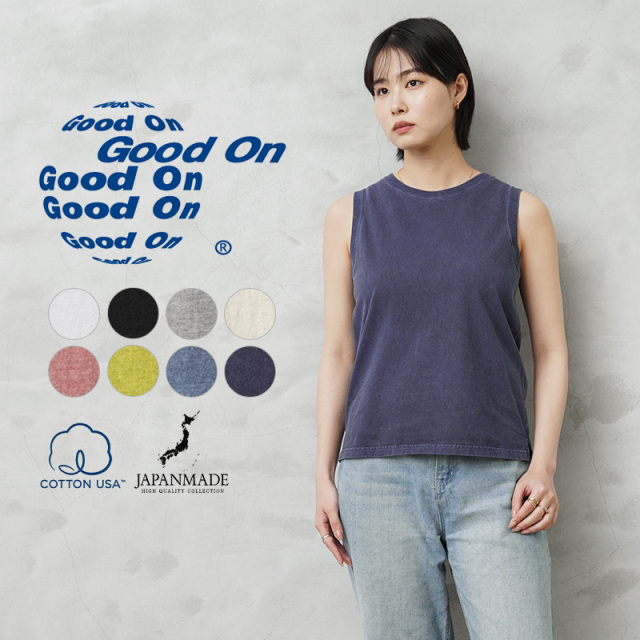 ★カートで割引対象品★【即日出荷対応】Good On グッドオン GOST-2202 ファイントップ / タンクトップ レディース 日本製【Sx】【T】