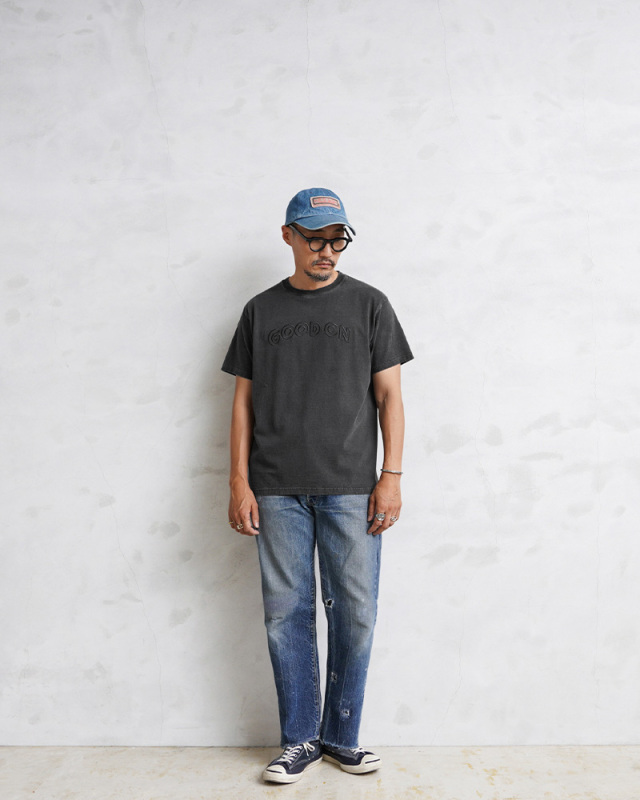 Good On グッドオン GOST-2220 S/S GOOD ON ARCHロゴ EMBROIDERY