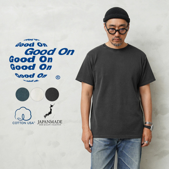 ★カートで割引対象品★【即日出荷対応】Good On グッドオン GOST-2304 WIND THRU S/S クルーネックTシャツ 日本製【Sx】【T】