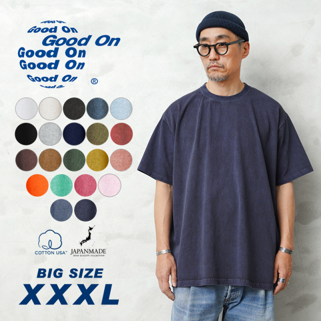 ★カートで割引対象品★【即日出荷対応】Good On グッドオン GOST-7013X S/S クルーネック 半袖 Tシャツ BIGサイズ 日本製【Sx】【T】【B】