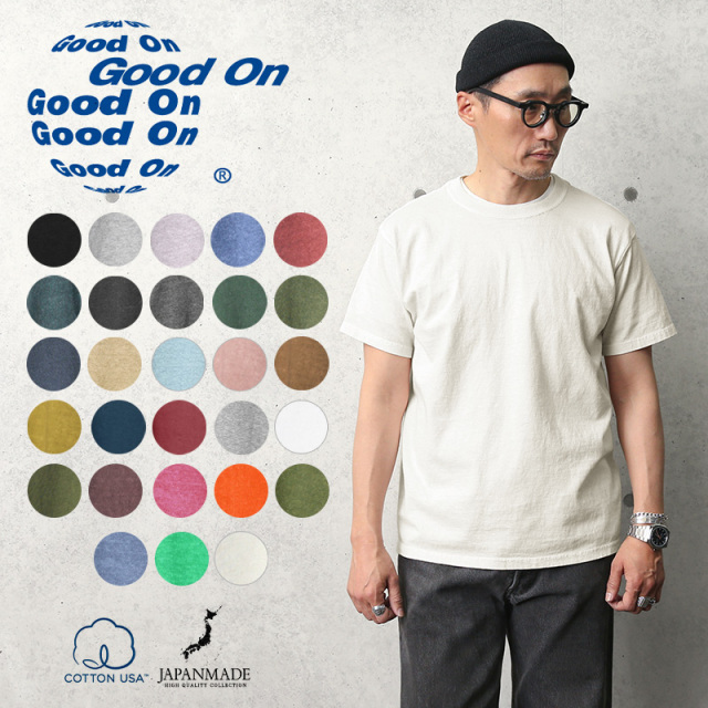 ★カートで割引対象品★【即日出荷対応】Good On グッドオン GOST-701 S/S クルーネックTシャツ 日本製【Sx】【T】