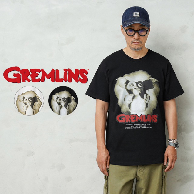 GREMLiNS グレムリン 25SS-GRM-03 Gizmo Graphic S/S Tシャツ CINEMA LOGO PRINT【キャンペーン対象外】【T】