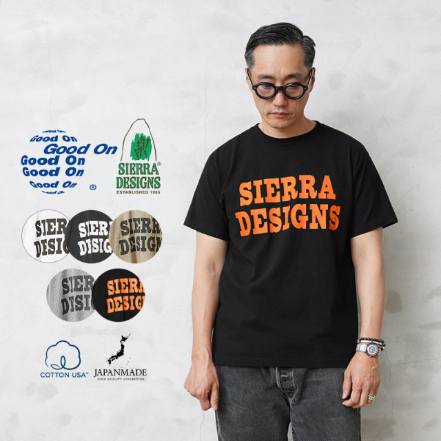 ★カートで割引対象品★【即日出荷対応】Good On×SIERRA DESIGNS 1524（2304） S/S ”DESIGNS YOU’LL LIKE IT” Tシャツ 日本製【Sx】【T】