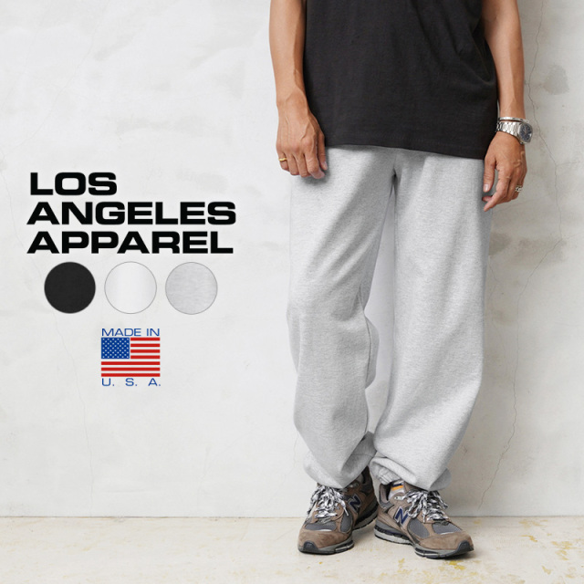 LOS ANGELES APPAREL ロサンゼルスアパレル HF04 14oz ヘビーフリース スウェットパンツ MADE IN USA【T】