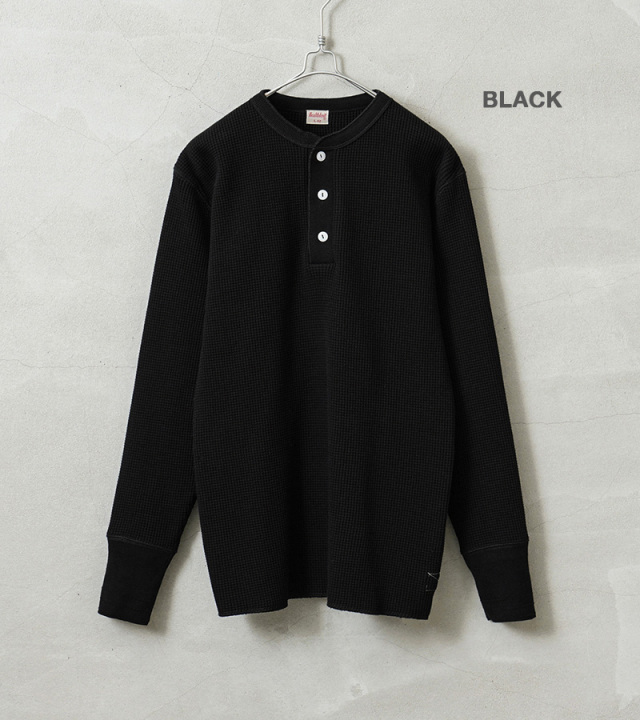 Healthknit ヘルスニット 990 スーパーヘビーワッフル ヘンリー