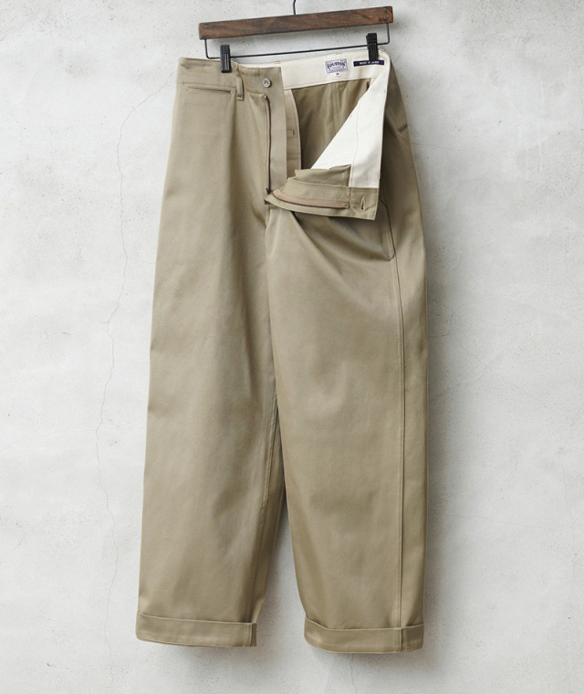 HOUSTON ベージュ ミリタリーチノパンツ　ワイドタイプ　サイズ34 ユニオン公式通販 / UNION ONLINE SHOP