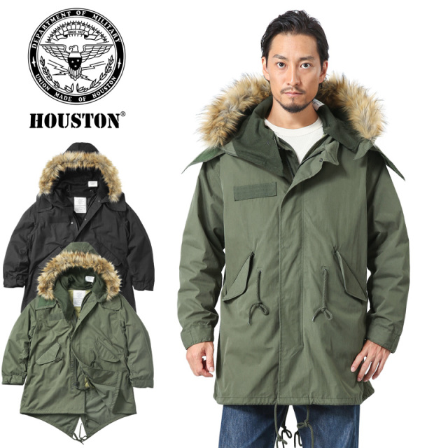 【8月25日前後で発送予定】★カートで割引対象品★HOUSTON ヒューストン 5410 M-65 フィッシュテール パーカー モッズコート ミリタリーファッション【R】
