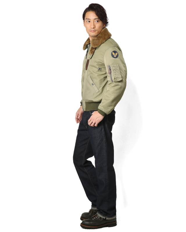 B-15C フライトジャケット　HOUSTON オリーブ Type B-15C OLIVE & A.F.BLUE | JUNKY SPECIAL BLOG