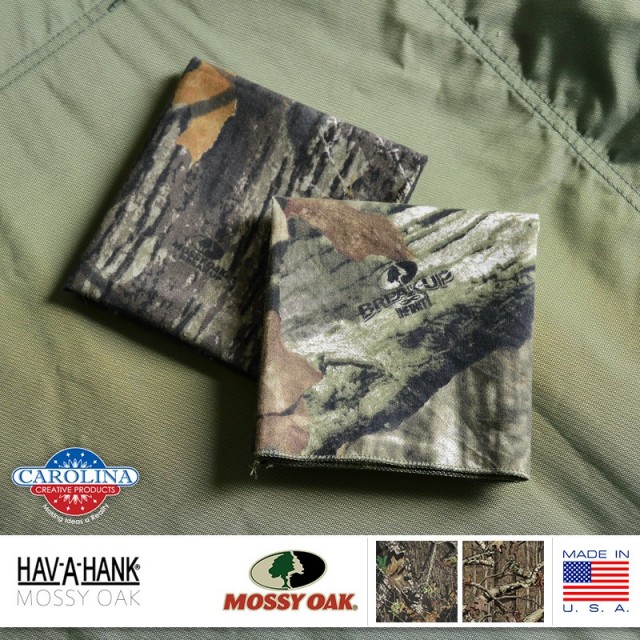 ★カートで割引対象品★【即日出荷対応】【ネコポス便対応】HAV-A-HANK ハバハンク MADE IN U.S.A. MOSSY OAK バンダナ 2色【T】