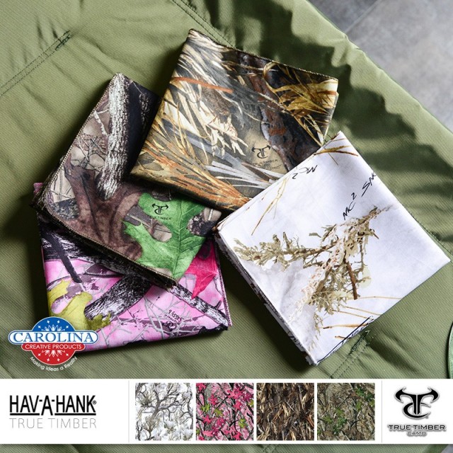 ★カートで割引対象品★【即日出荷対応】【ネコポス便対応】HAV-A-HANK ハバハンク TRUE TIMBER バンダナ 4色【T】
