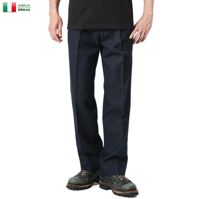 実物 新品 イタリア デッドストック トラウザー パンツ ミリタリー 軍放出品 ファッション 軍パン 軍服【キャンペーン対象外】【I】