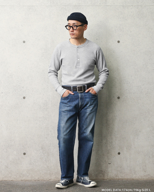 JEMORGAN ジェーイーモーガン JB132-128 サーマル L/S ヘンリー