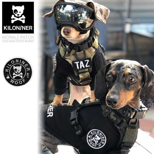 ★カートで割引対象品★【即日出荷対応】KILONINER キロナイナー モラルパッチ Dog and Cross Bones【Sx】【T】