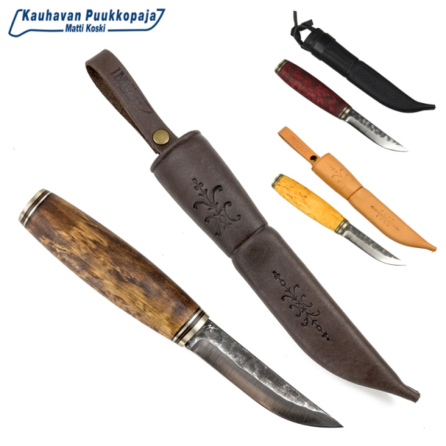 ★カートで割引対象品★Kauhavan Puukko Paja カウハバン プーッコ パヤ valilap kuviot シースナイフ 95 #504【Sx】【T】