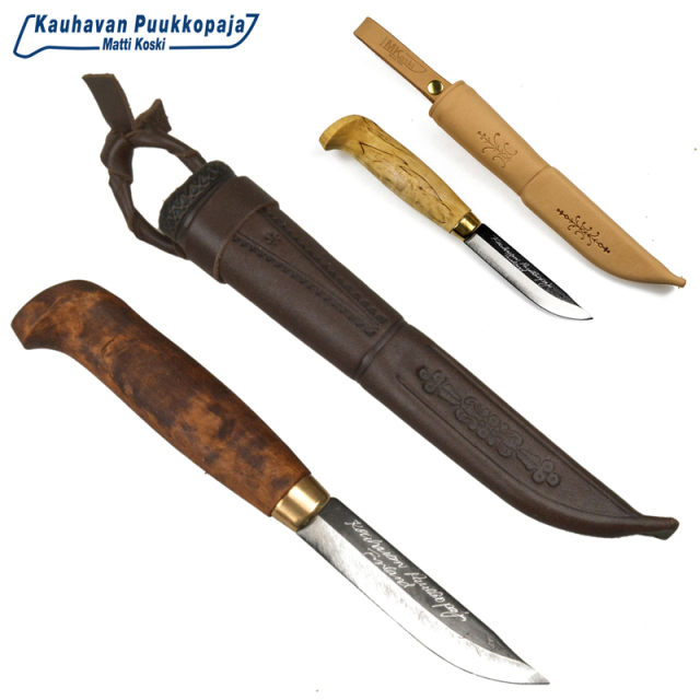 ★カートで割引対象品★Kauhavan Puukko Paja カウハバン プーッコ パヤ Visa シースナイフ 85 #104【Sx】【T】