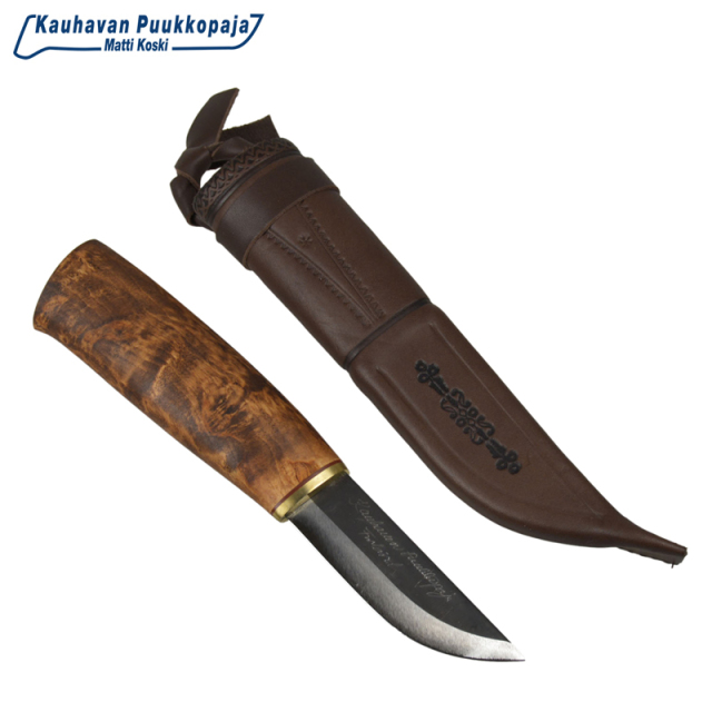 ★カートで割引対象品★Kauhavan Puukko Paja カウハバン プーッコ パヤ Mout Visa Petsi シースナイフ 90 #908【Sx】【T】