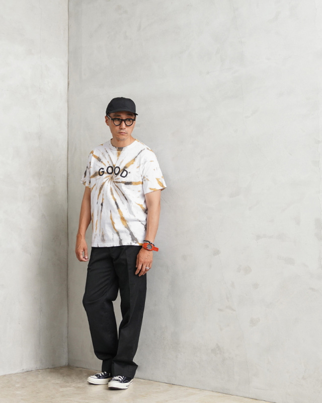 Good On×KOUHEI TERRAI KTER-2306 柿渋弁柄 GOOD 渦 S/S クルー