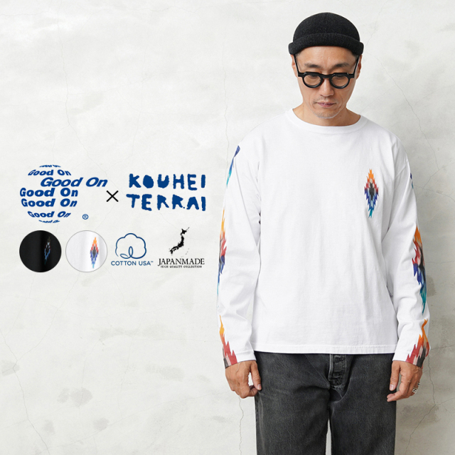 ★カートで割引対象品★【即日出荷対応】Good On×KOUHEI TERRAI KTER-2315 CHIMAYO L/S クルーネックTシャツ 日本製【Sx】【T】