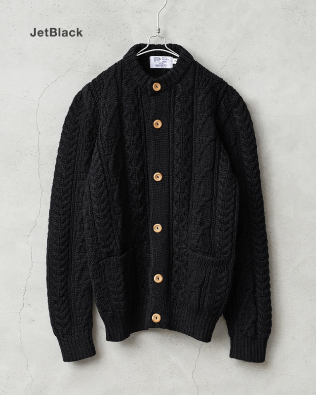 未使用【ケリーウーレンミルズ】ヴェリテクール別注 アランニット カーディガン 未使用【ケリーウーレンミルズ】ヴェリテクール別注 アランニット