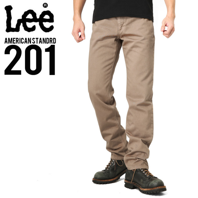 Lee リー AMERICAN STANDARD 201 ウエスターナー サテン ストレート パンツ ソフトブラウン(127) 【キャンペーン対象外】【T】
