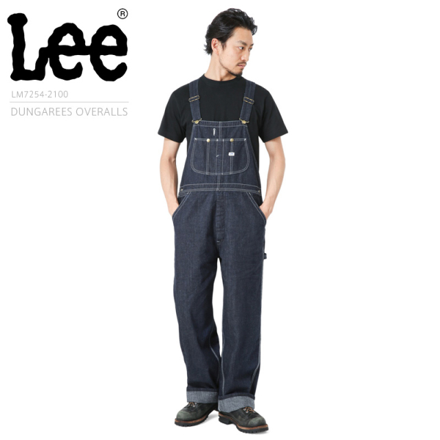 Lee リー LM7254-2100 DUNGAREES OVERALL INDIGO BLUE（ダンガリーズ オーバーオール インディゴブルー） 【キャンペーン対象外】【T】