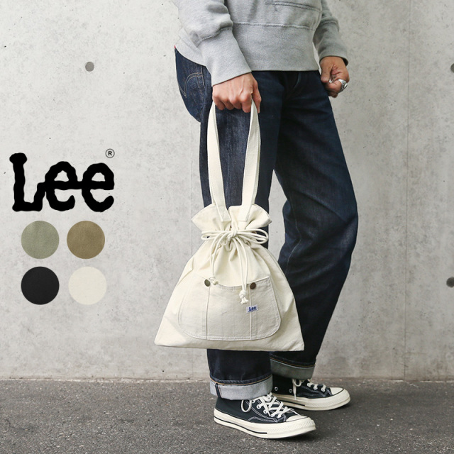 ★カートで割引対象品★【即日出荷対応】Lee リー 0425681 DRAWSTRING コットンキャンバス トートバッグ エコバッグ【T】