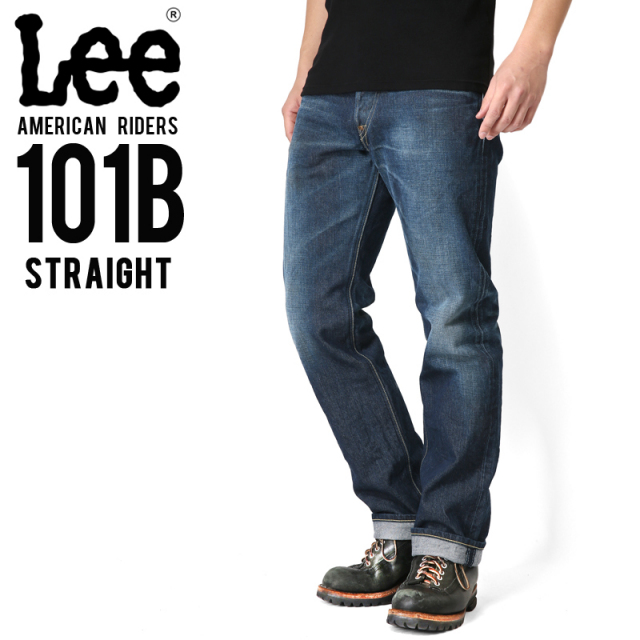 Lee リー AMERICAN RIDERS 101B ストレート デニムパンツ 濃色ブルー【LM5010-526】 【キャンペーン対象外】【T】
