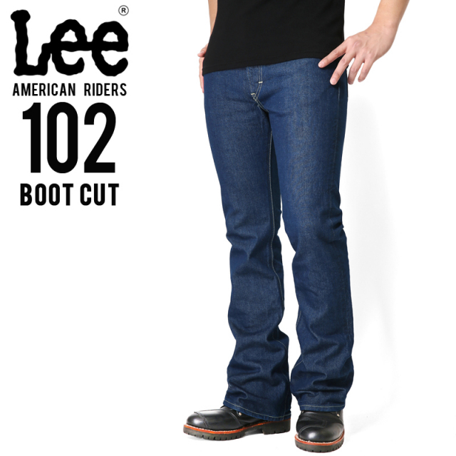 Lee リー AMERICAN RIDERS 102 ブーツカット デニムパンツ ミディアムインディゴ【LM5102-400】 【キャンペーン対象外】【T】