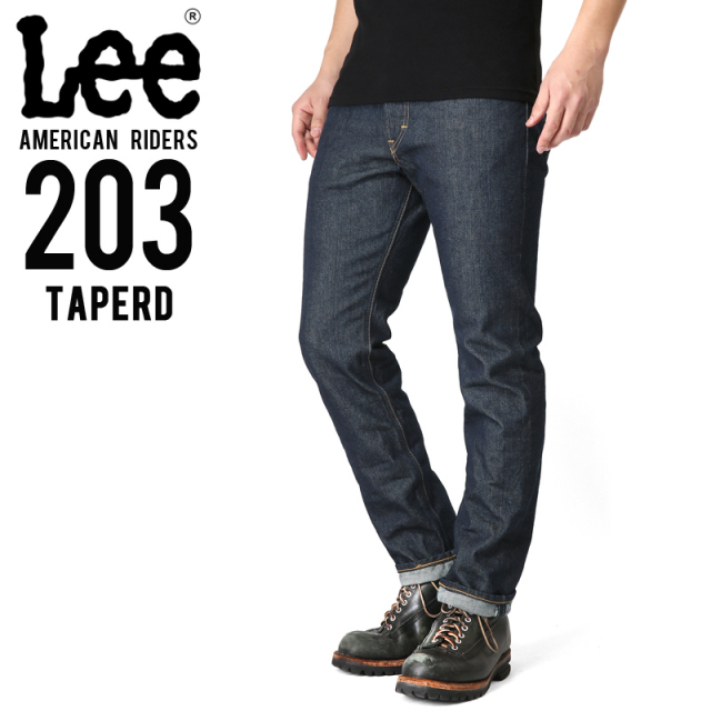Lee リー AMERICAN RIDERS 203 テーパード デニムパンツ ダークインディゴ【LM5203-500】 【キャンペーン対象外】【T】