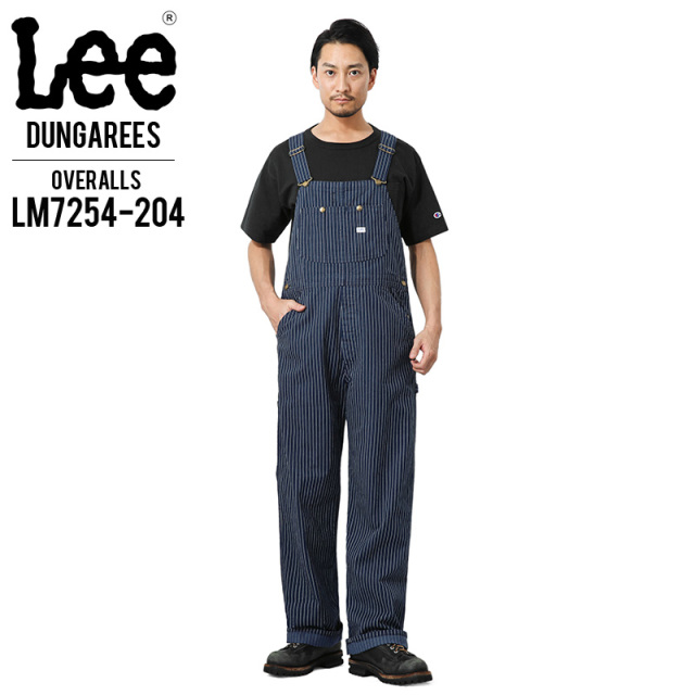 Lee リー LM7254-2204 ダンガリーズ オーバーオール ストライプ 【キャンペーン対象外】【T】