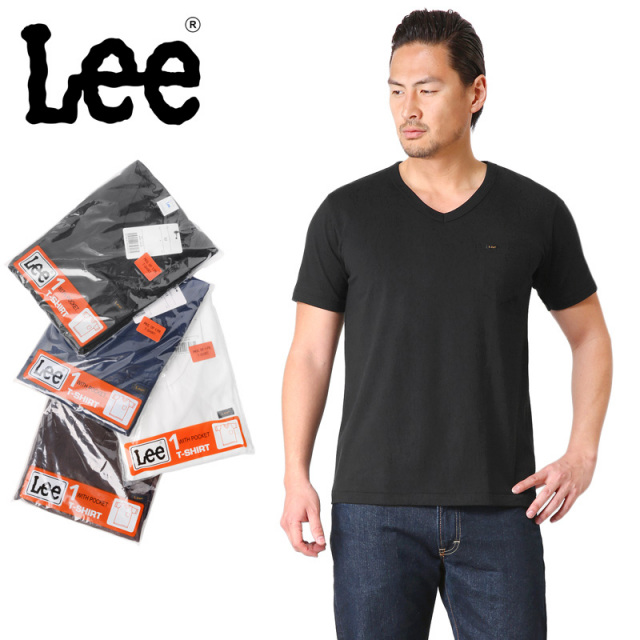 ★カートで割引対象品★【ネコポス便対応】Lee リー LT2193 パック Vネック ポケット Tシャツ【T】