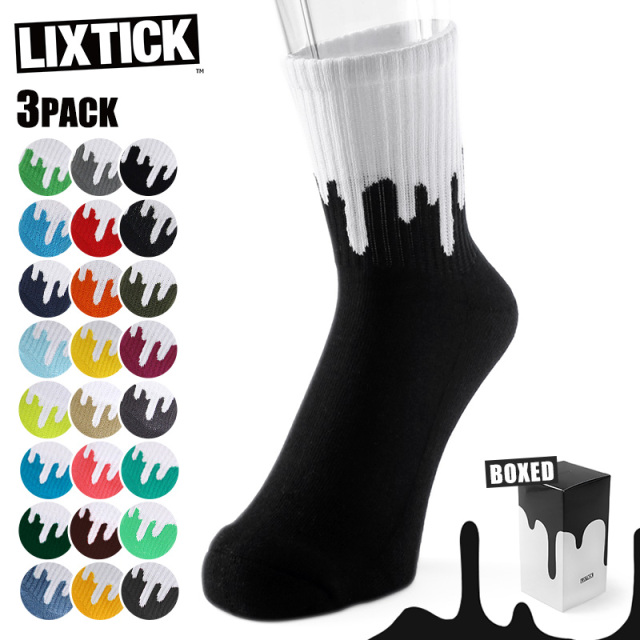【即日出荷対応】LIXTICK リックスティック DRIP SOCKS 3PACK REVERSE ドリップ ソックス リバース【キャンペーン対象外】【T】
