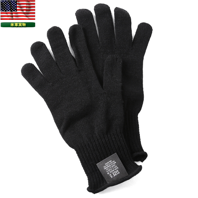 【即日出荷対応】実物 新品 米軍 MANZELLA製 アクリルグローブ BLACK【キャンペーン対象外】【T】ミリタリー