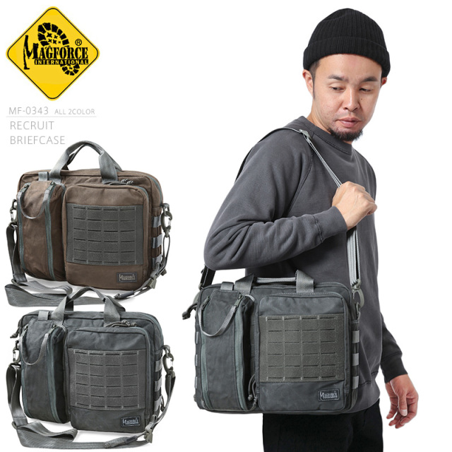 【8月25日前後で発送予定】★カートで割引対象品★MAGFORCE マグフォース MF-0343 Recruit Briefcase ショルダーバッグ【T】