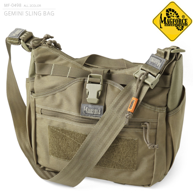 【8月25日前後で発送予定】★カートで割引対象品★MAGFORCE マグフォース MF-0498 GEMINI SLING BAG ショルダーバッグ TAN【T】