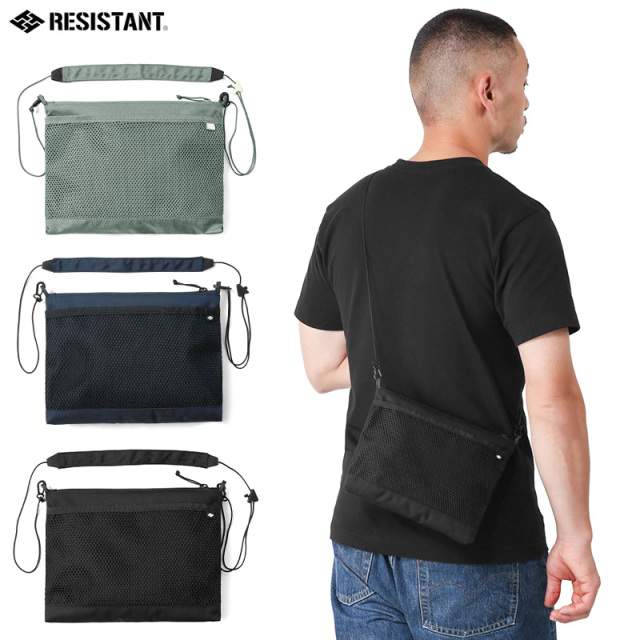 ★カートで割引対象品★【即日出荷対応】【ネコポス便対応】RESISTANT レジスタント MIDGET PLUS ミジェットプラス サコッシュ ショルダーポーチ #1【T】