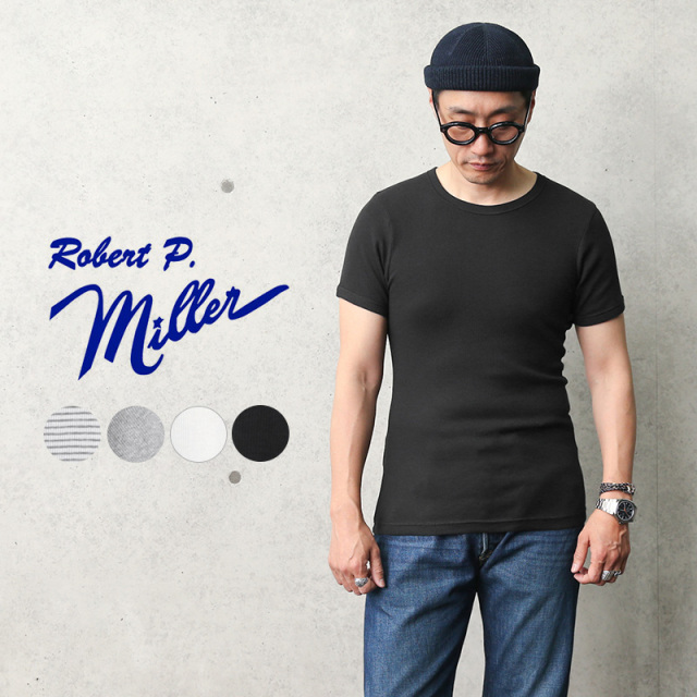 【即日出荷対応】【ネコポス便対応】MILLER ミラー 101C リブ ラウンド ネック Tシャツ【キャンペーン対象外】【T】