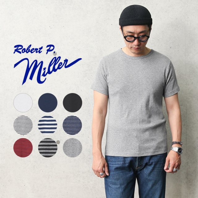 【即日出荷対応】【ネコポス便対応】MILLER ミラー 109C パネルリブ ラウンド ネック Tシャツ【キャンペーン対象外】【T】