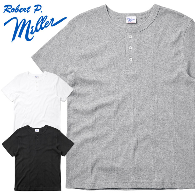 ★カートで割引対象品★【ネコポス便対応】MILLER ミラー 111C S/S パネルリブ ヘンリーネック パックTシャツ【Sx】【T】