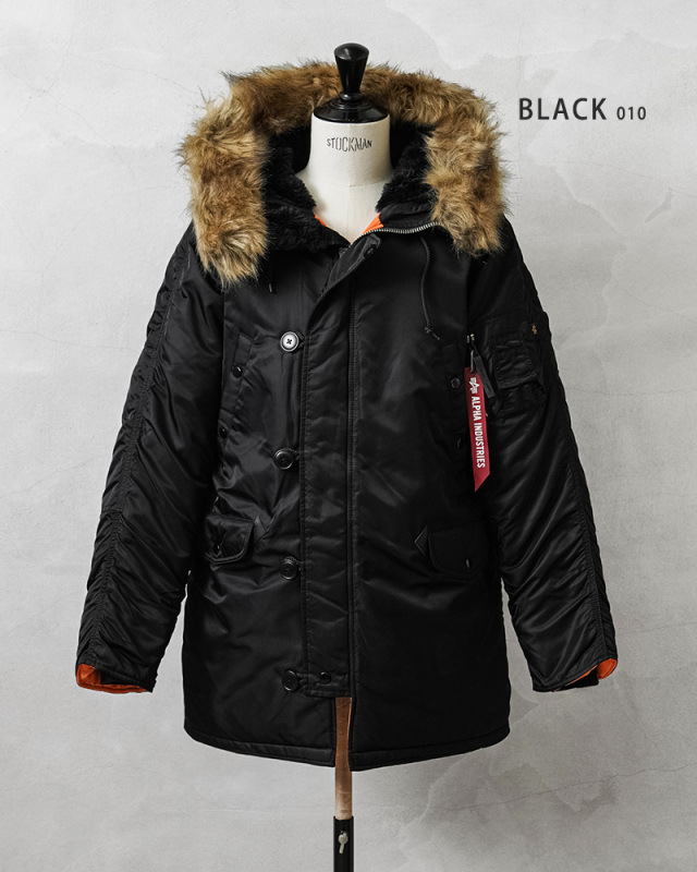 ALPHA INDUSTRIES アルファインダストリーズ MJN31210C1 SLIM FIT N-3B