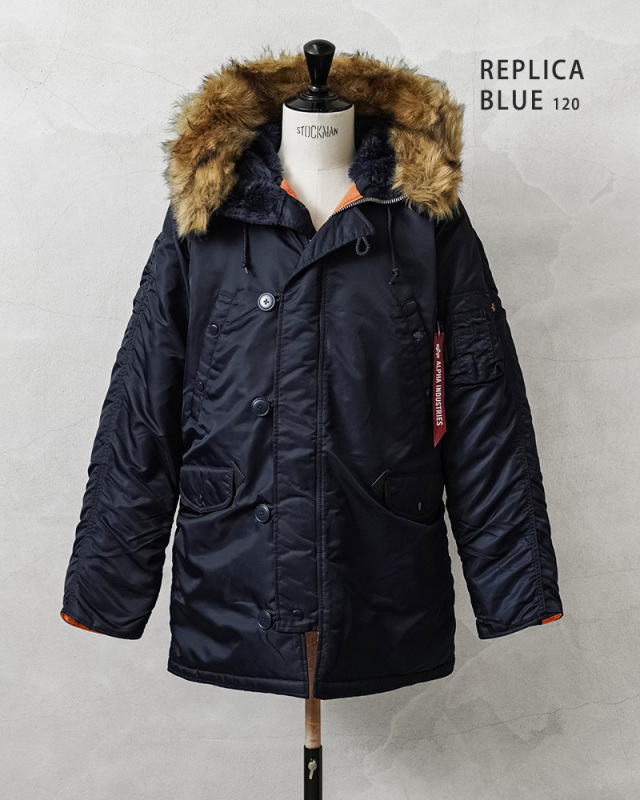 ALPHA INDUSTRIES アルファインダストリーズ MJN31210C1 SLIM FIT N-3B