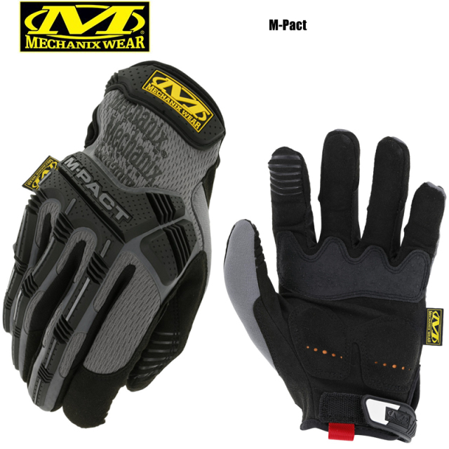 ★特別割引セール★【即日出荷対応】【ネコポス便対応】MechanixWear メカニックスウェア M-Pact Glove エムパクト グローブ GREY MPT-08 手袋【T】