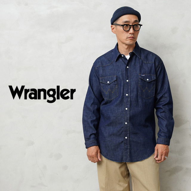 ★カートで割引対象品★Wrangler ラングラー WM1027 WESTERN デニムシャツ【T】
