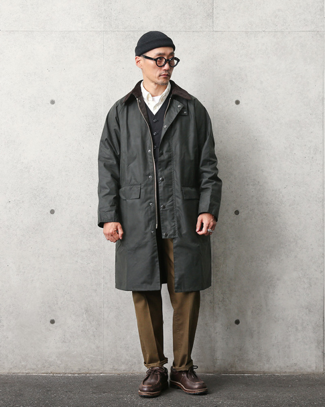 Barbour バブアー MWX1370 NEW BURGHLEY JACKET WAXED COTTON（ニュー 