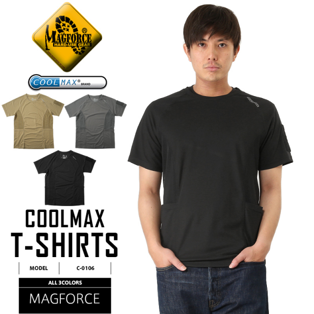【ネコポス便対応】MAGFORCE マグフォース C-0106 COOLMAX Tシャツ3色【キャンペーン対象外】【T】
