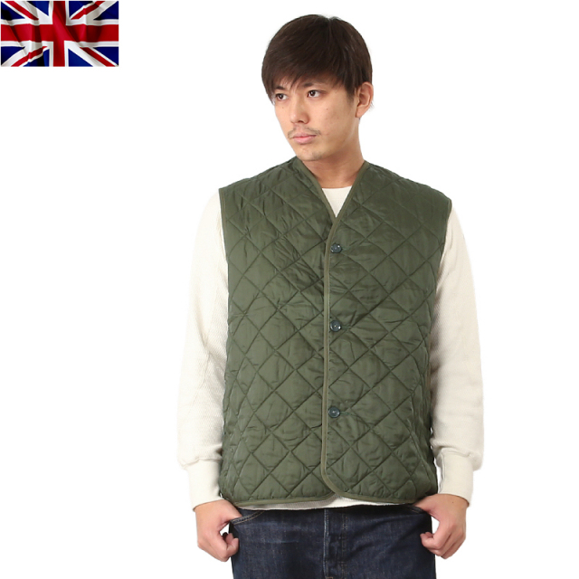 実物 イギリス軍キルティングベスト USEDミリタリーファッション 軍服【キャンペーン対象外】【I】